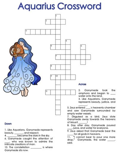 Sort A-Z. . Aquarius tote crossword clue